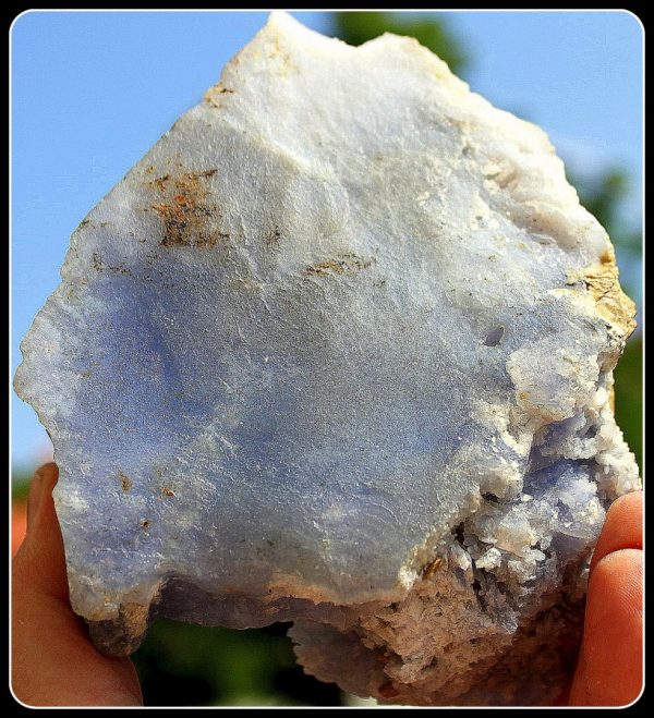 Taubenblauer CHALCEDON - HÜTTENBERG – Bild 3