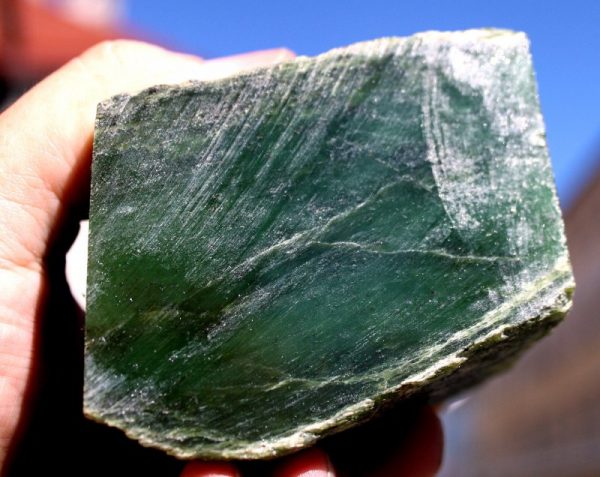 Echte JADE -  Rohstein – Bild 2