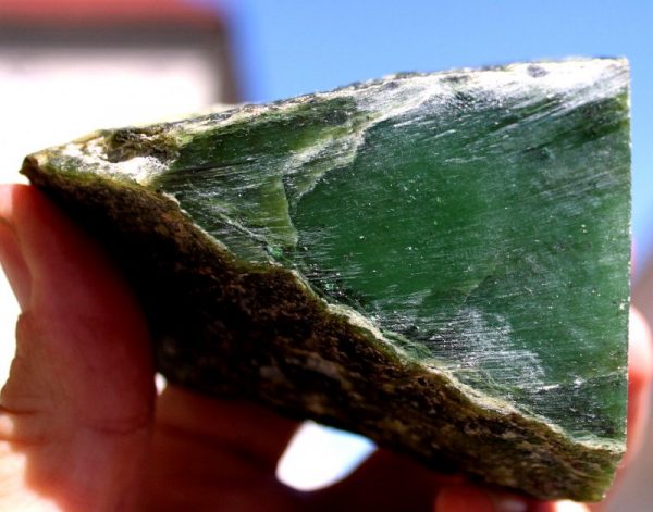 Echte JADE -  Rohstein – Bild 4