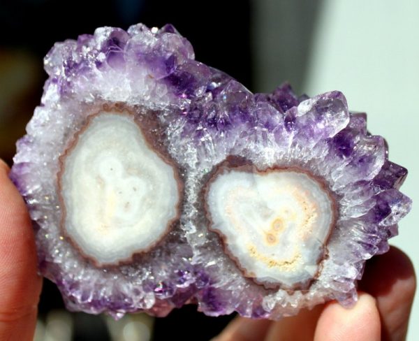 AMETHYST Doppelstalagtit Querschnitt – Bild 3