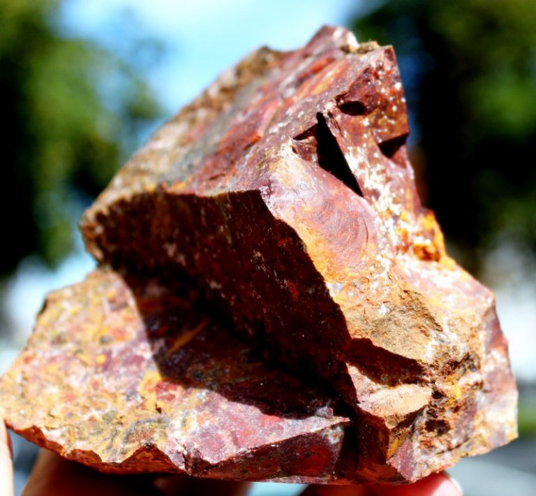 " Hildegard " Jaspis - Rohstein