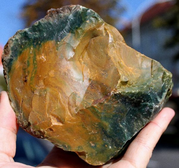 GELB GRÜNER Jaspis - ROHSTEIN – Bild 4