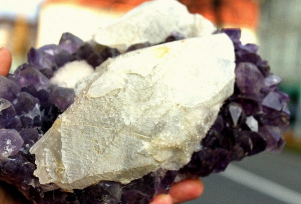 CALCIT xx auf AMETHYST xx - BRASILIEN – Bild 3