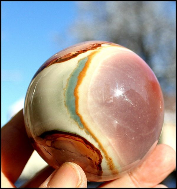 Handgeschliffene KUGEL - CHALCEDON - 画像4