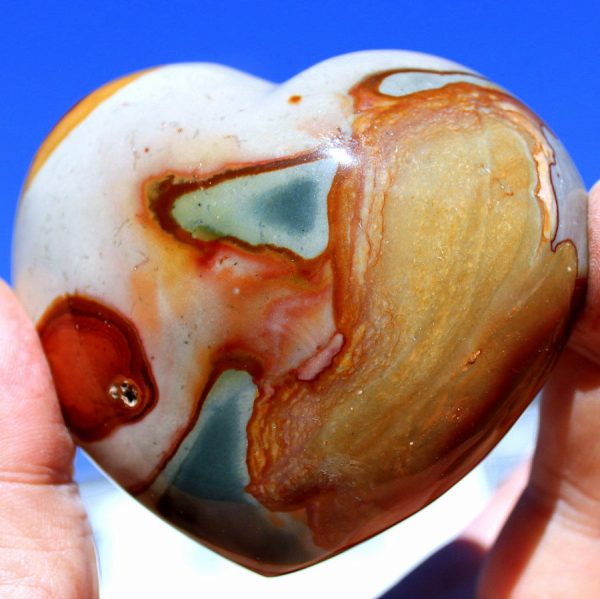 CHALCEDON HERZ - Handgeschliffen – Bild 3