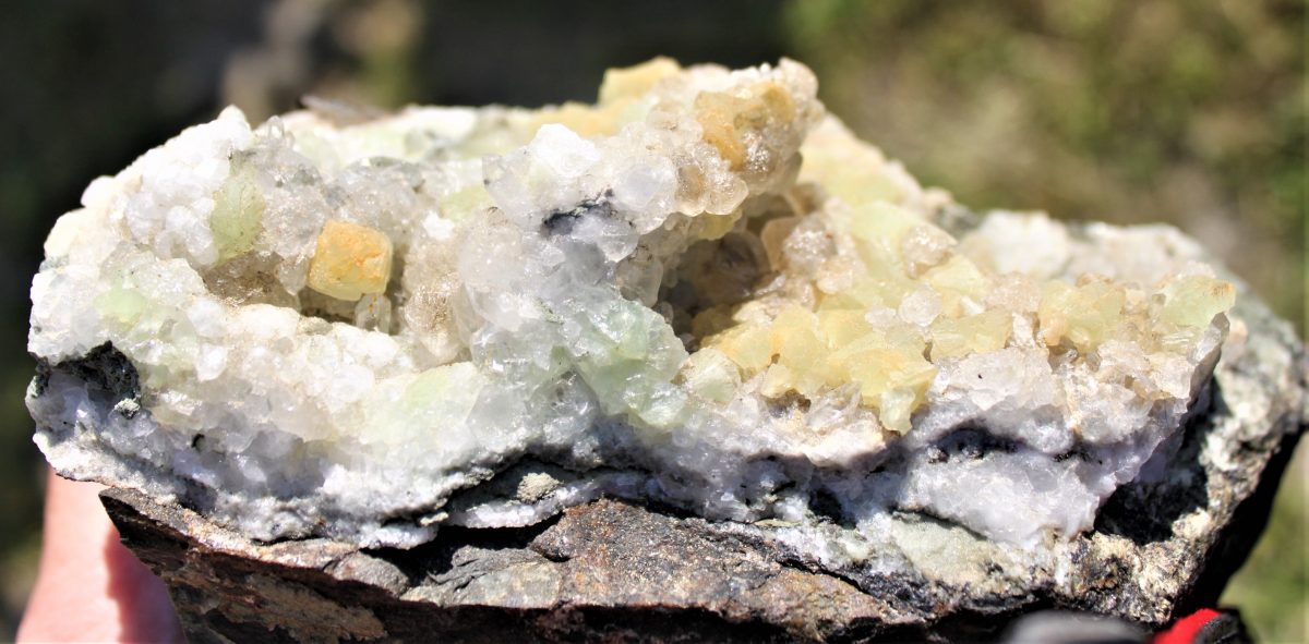 Gelb Grüner PREHNIT xx Namibia