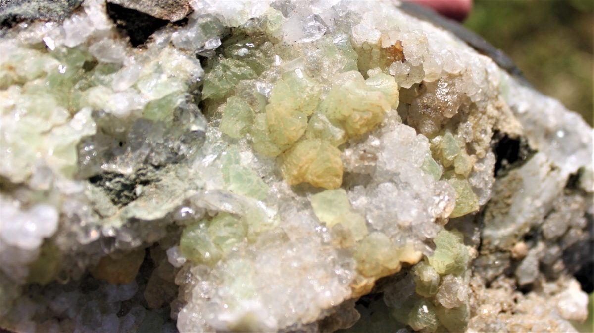 Gelb Grüner PREHNIT xx Namibia