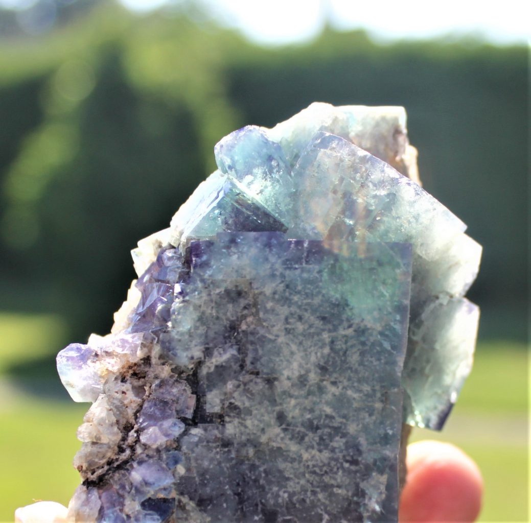 Blaugrüner Fluorit xx - Weardale UK