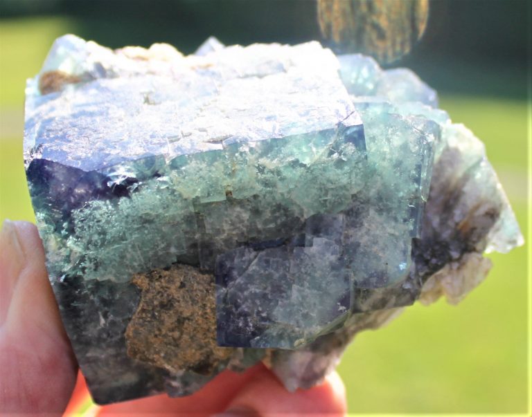 Blaugrüner Fluorit xx - Weardale UK